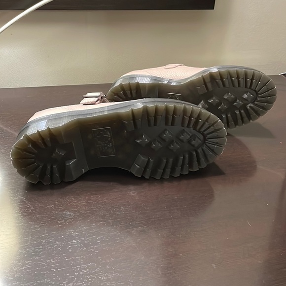 Dr. Martens Unisex Bethan Pisa Leather Platform Mary Jane Shoes Vintg Taupe NEW - Picture 9 of 10